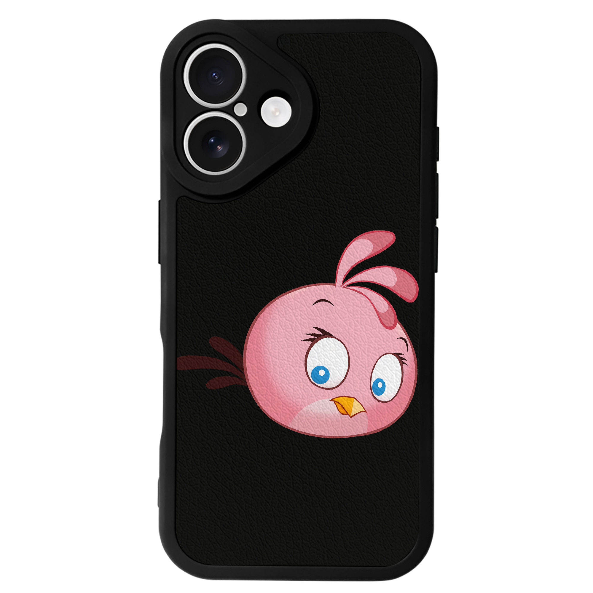 （画像用） Angry Birds アングリーバード 【iPhone 16シリーズ対応】シリコンスマホケース（レザー調） 材質：シリコン